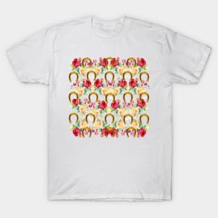 Pattern. Roses and Horseshoes T-Shirt